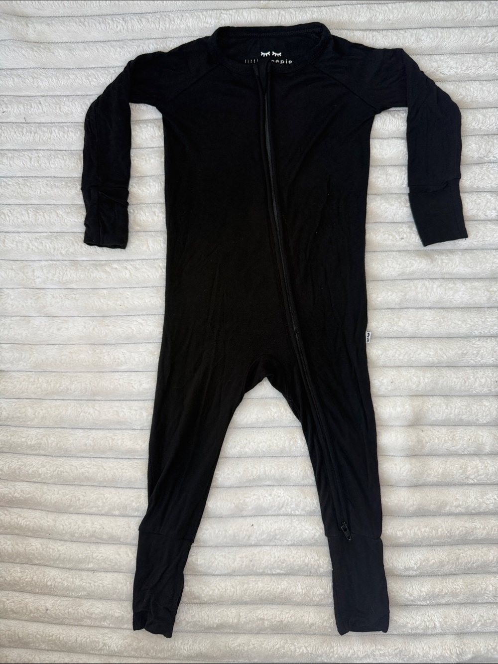 Little Sleepies Solid Black Zippy